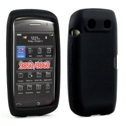 BlackBerry Torch 9850 9860 Silicon Soft Case (Black)